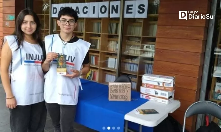 Venta nocturna de libros en Valdivia  va en ayuda de damnificados por incendios en Futa