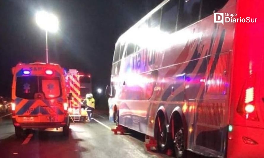 Muere persona atropellada por bus en ruta entre Valdivia y Paillaco