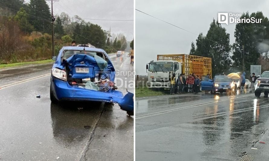 Accidente en ruta Valdivia-Paillaco deja al menos un lesionado